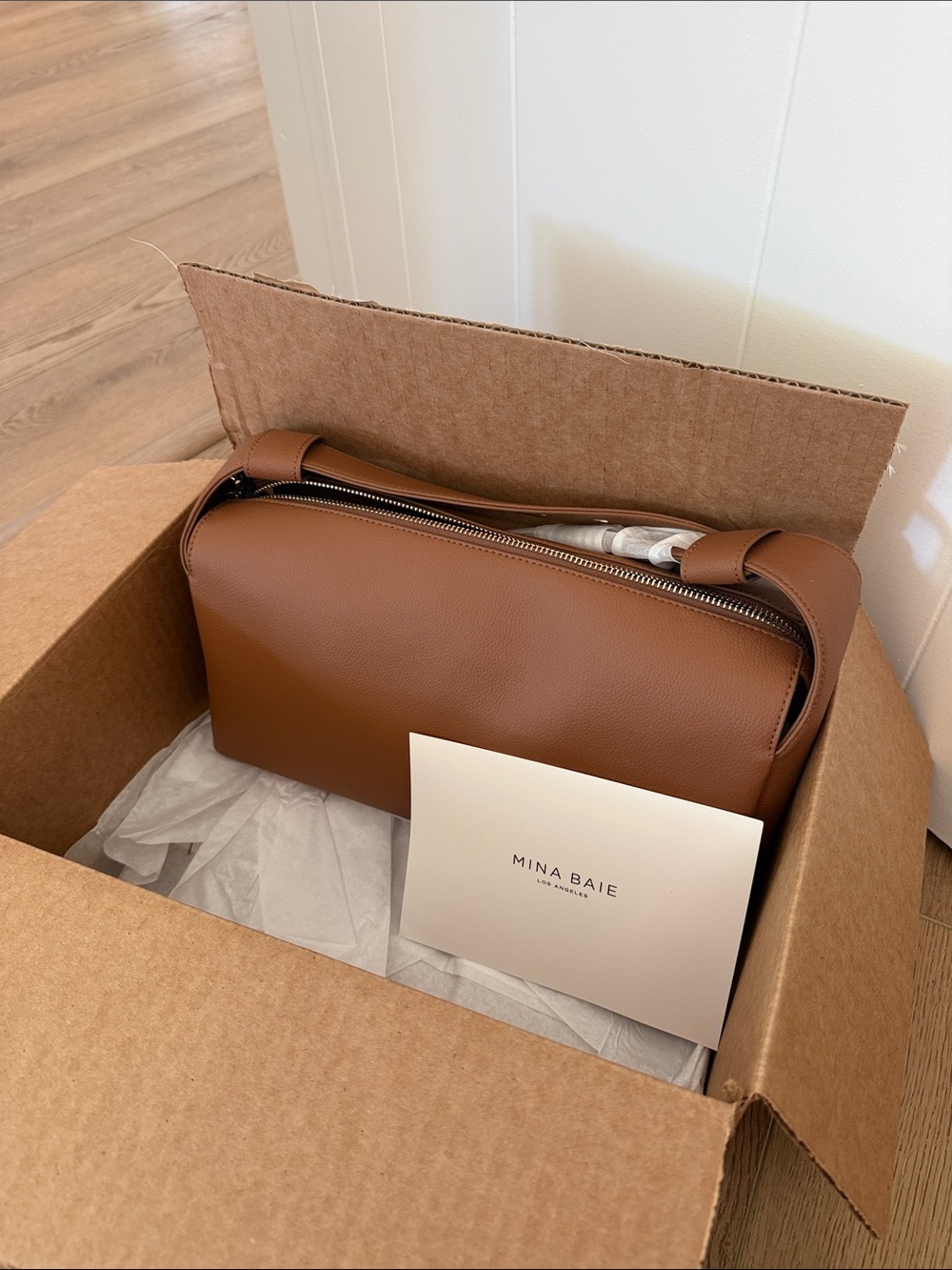 Mina Baie Stroller Caddy Bag Vegan Leather Harlow Emmy - Picture 4 of 4
